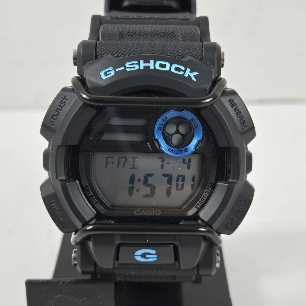 G-SHOCK Casio GD400-1B2 Black/Blue Digital Men's Wristwatch NEW w Manual